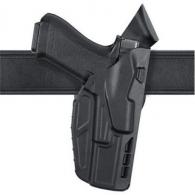 Model 7390 7TS ALS Mid Ride Duty Holster | Black | STX Plain | Right - 7390-835-411