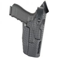 Model 7360 7TS ALS/SLS Mid-Ride, Level III Retention Duty Holster | Black | STX Plain | Right - 7360-2835-411