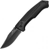 4 1/2 BLACK ALUMINUM SLIDE LOCK MODIFIED CLIP POINT W/ POCKET CLIP - MC-550-AlBK-B 4 1/2 BLACK ALUMINUM SLIDE LOCK MODIFIED CLIP POINT W/ POCKET CLIP - MC-550-AlBK-B