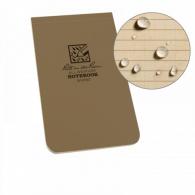 Soft Cover Top Bound Notebook - Tan - 978T Soft Cover Top Bound Notebook - Tan - 978T