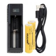 Dual 18650 3400mA Rechargeable Lithium-ion Batteries w/ External Charger & - 18650-KIT1 Dual 18650 3400mA Rechargeable Lithium-ion Batteries w/ External Charger & - 18650-KIT1