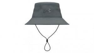 UA Iso-Chill ArmourVent Bucket Hat Pitch Gray/Black Large - 1361527012L-XL