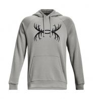 UA Rival Fleece Antler Hoodie - 1365679-558-XL