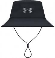 UA Iso-Chill ArmourVent Bucket Hat Black/Pitch Gray Large - 1361527001M-L