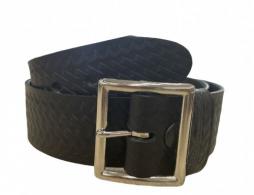 Perfect Fit 1.5 Inch Garrison Belt Basketweave with Chrome Buckle Black Size: 54 - 5000-BW-CH-54