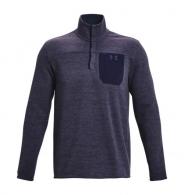 UA Specialist Henley 2.0 Long Sleeve Midnight Navy/Tempered Steel Medium - 1316276-411-MD