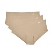 UA Women's Pure Stretch Hipster 3-Pack X-Large Beige - 1325616-249-XL