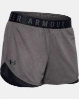 UA Woman's Play Up Short 3.0 Carbon 2X-Large Heather/Black - 13445520902X