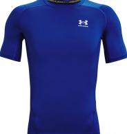 UA Men's HeatGear Short Sleeve Royal Size XL - 1361518-400-XL