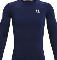 UA Men's HeatGear Armour Long Sleeve Midnight Navy/White 3XL - 13615244103X