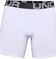 UA Men's Charged Cotton 6" Boxerjock Large White 3-Pack - 1363617100LG