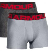 UA Men's Tech 3in Boxerjock 2X-Large Gray 2 Pack - 13636180112X