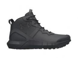 UA Women's Micro G Valsetz Mid Leather Waterproof Tactical Boots Black Size 10 - 302433500110