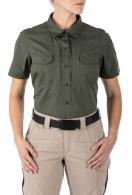 5.11 Tactial-Women's 5.11 Stryke Short Sleeve Shirt-TDU Green-Size:XS