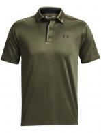UA Men's Tech Polo Marine OD Green/Black Medium - 1290140390MD