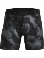 UA Men's Tech 6" Boxerjock Pitch Gray/Jet Gray Small - 1327417032SM