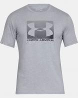 UA Men's Boxed Sportstyle Short Sleeve T-Shirt Steel Light Heather/Graphite Small - 1329581035SM