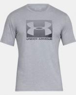 UA Men's Boxed Sportstyle Short Sleeve T-Shirt Steel Light Heather/Graphite Small - 1329581035SM