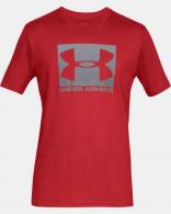 UA Men's Boxed Sportstyle Short Sleeve T-Shirt Red/Steel Large - 1329581600LG