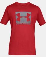 UA Men's Boxed Sportstyle Short Sleeve T-Shirt Red/Steel Small - 1329581600SM