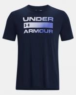 UA Men's Team Issue Wordmark Short Sleeve Academy/Graphite Small - 1329582408SM