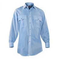 Elbeco Paragon Plus Long Sleeve Poplin Shirt - Blue - Size: 16-35 - P878-16-35