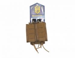 High Speed Gear Duty Staggered Double Pistol TACO, Coyote Brown - 41TP02CB