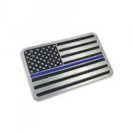 Thin Blue Line American Flag Vehicle Emblem