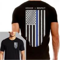 Thin Blue Line Flag T-shirt XL - TBL-BLACK-XL Thin Blue Line Flag T-shirt XL - TBL-BLACK-XL