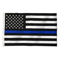 Durasleek Thin Blue Line American Flag, Sewn & Embroidered - DB-AMERICAN-2X3