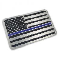 Thin Blue Line American Flag Vehicle Emblem - EMBLEM-TBL-AMERICAN