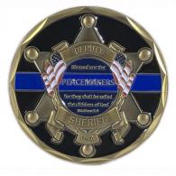 Thin Blue Line Deputy Sheriff St. Michael's Coin - TBL-MAT-CC