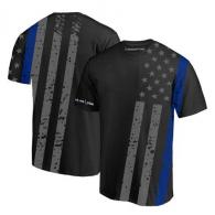 Thin Blue Line Distressed Thin Blue Line Flag Dri-Fit Shirt Large - SUB-TBL-SHIRT-L Thin Blue Line Distressed Thin Blue Line Flag Dri-Fit Shirt Large - SUB-TBL-SHIRT-L
