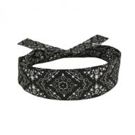 Zan Headgear Black Paisley Cooldanna - DC101