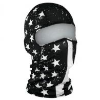 ZANheadgear Polyester Black and White Flag Balaclava - WBP091