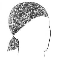 ZANheadgear Flydanna Cotton White Paisley - Z102