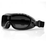 Night Hawk II - Gloss black w/ Smoke lenses - BHAWK02