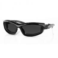 Bobster - Road Hog II - Matte Black w/ Smoke Mirror , Amber , Clear , Dual Grade Mirror Lenses - BRH2001