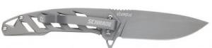 Schrade Ventricle Tanto Folding Knife, 4" Blade, Aluminum Handle - 1159323