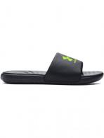 UA Men's Ansa Fixed Slides Black/Lime Surge Size 8 - 30237610078
