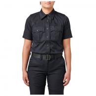 5.11 Tactical Womas Stryke PDU Twill Short Sleeve Class A Shirt Midnight Navy X-Large Regular - 61339-750-L-R