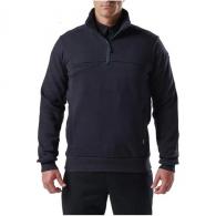 5.11 Tactical Job Shirt 1/4 Zip 2.0 Fire Navy Tall Medium - 72534T-720-M-T