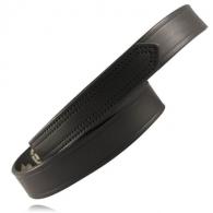 Boston Leather 1.25" Hook and Loop Tipped Black Plain Belt Size 36 - 6529-1-36