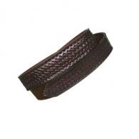 Boston Leather 1.5" Hook and Loop Tipped Brown Weave Belt Size 36 - 6530-BRN-3-36