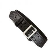 Aker Leather Sally Browne Curved Duty Black BasketWeave Belt with Chrome Buckle Size 40 - B01W-BW-40-CH