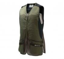 Beretta Silver Pigeon Evo Shooting Vest Green & Chocolate Brown Medium - GT781T155307ABM