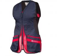 Beretta Women's Silver Pigeon Evo Shooting Vest Blue Total Eclipse & Red 3XLarge - GT791T155305A6XXXL