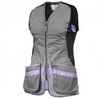 Beretta Women's Silver Pigeon Evo Shooting Vest - Grey & Lavender Large - GT791T155309OHL
