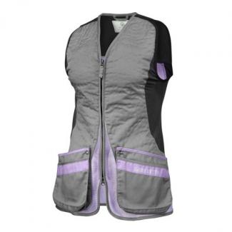 Beretta Women's Silver Pigeon Evo Shooting Vest - Grey & Lavender 2XLarge - GT791T155309OHXXL