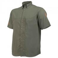 Beretta Short Sleeve Buzzi Shooting Shirt Olive Green Small - LT021T15550715S